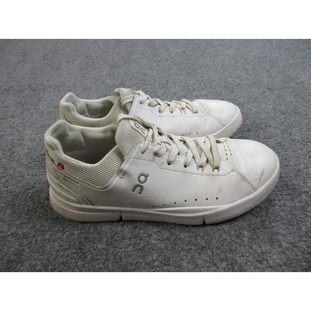 On Running The Roger Shoes Mens Size 8 CloudTec Swiss Tennis Leather Sneakers